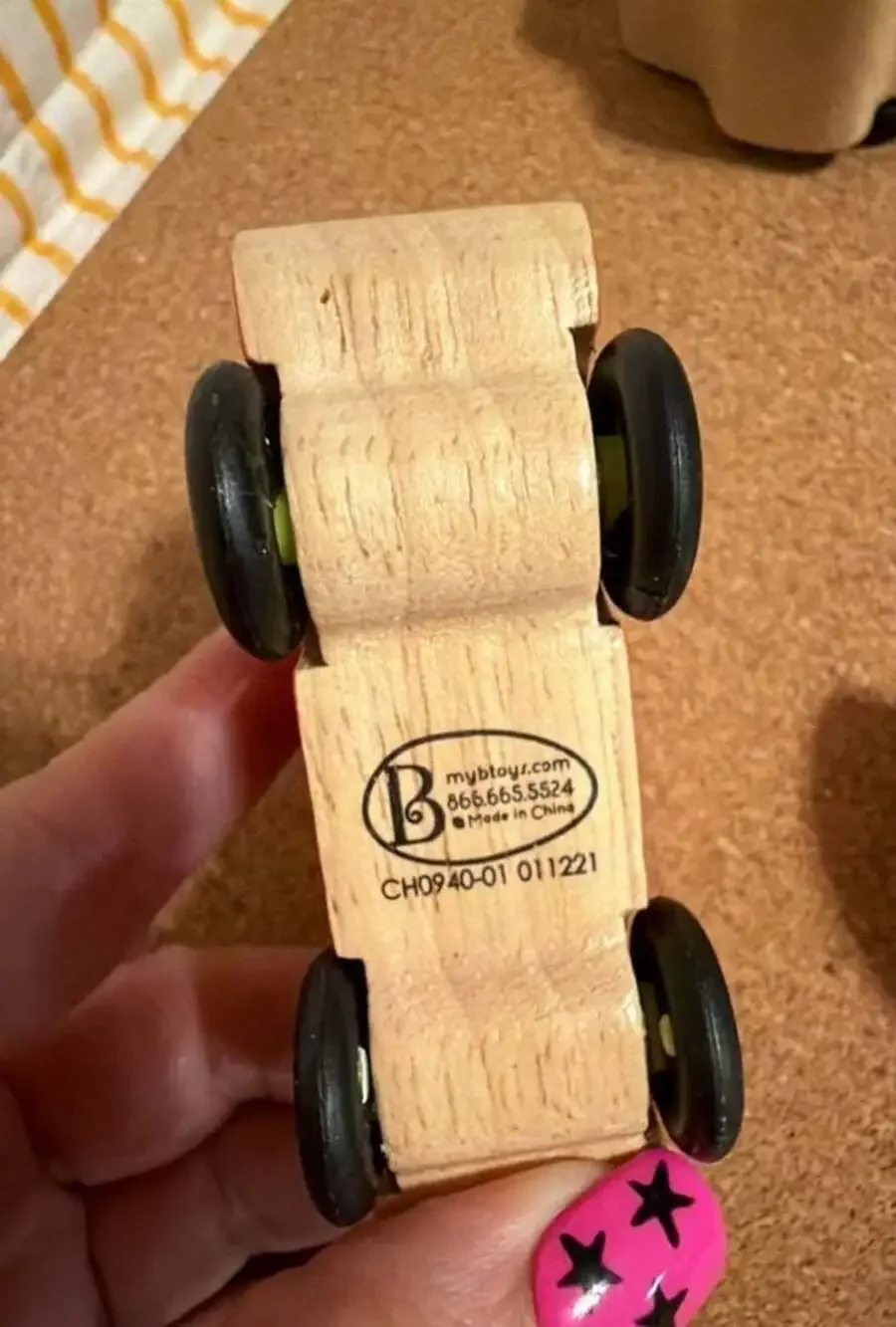 B. toys Free Wheee-lees Wooden Toy Cars, Set of 4